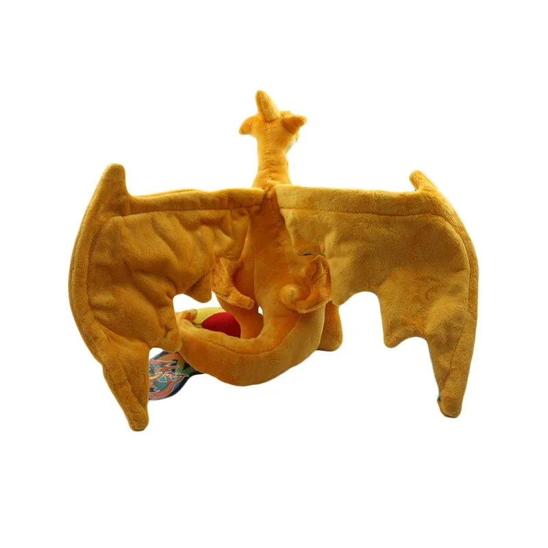 

23cm plush Mega Charizard yellow blue Doll lifelike cute cool soft positive energy good quality toy Halloween Christmas gift kid