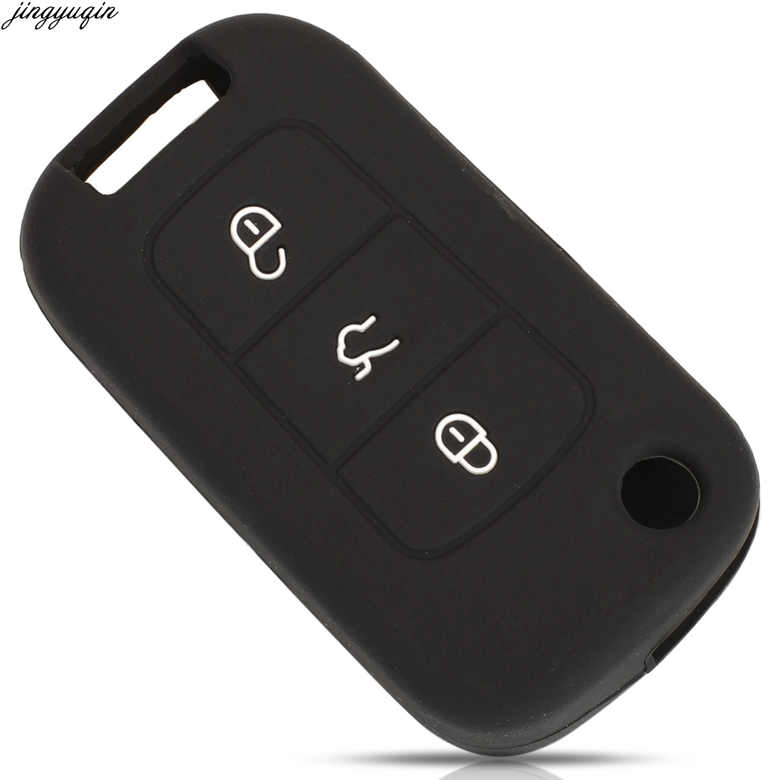 

Jingyuqin 30pcs Remote Car Key Silicone Cover Case For VW Volkswagen Bora Classic Protection 3 Buttons with Word