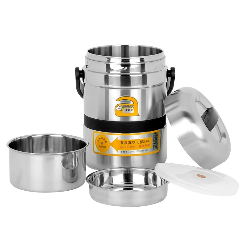 Пищевой контейнер из нержавеющей стали изолированный для ланча Герметичный