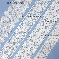 high quality 10yard white silk embroidered lace ribbon milk lace fabric sewing applique lace wedding diy