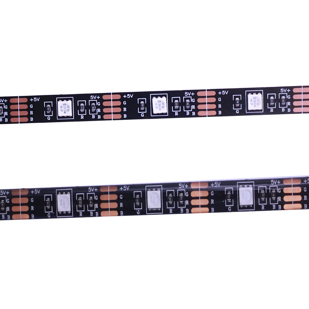 5 м/лот водостойкая Светодиодная лента 5050 SMD 5V 12V белый, черный, PCB светильник 30 светодиодный/m,5m 150LED