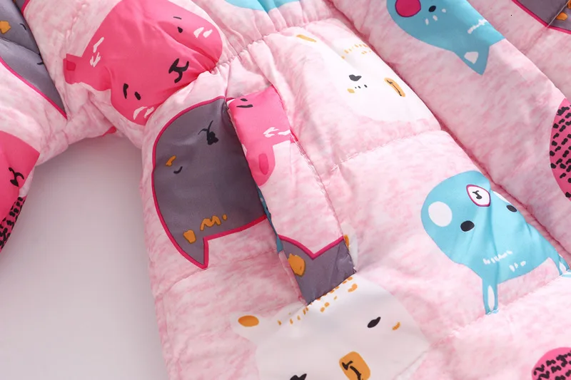 Children's Winter Jacket Clothing New Baby Girl Warm Cotton Down Jacket Tri-color Hooded Girl Clothes