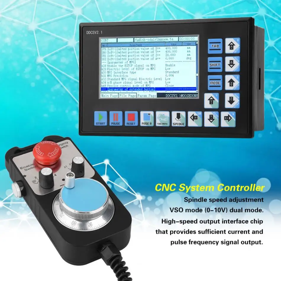 5 в 4 оси USB CNC Off line система управления DDCSV2.1Offline гравировальные машины с маховиком