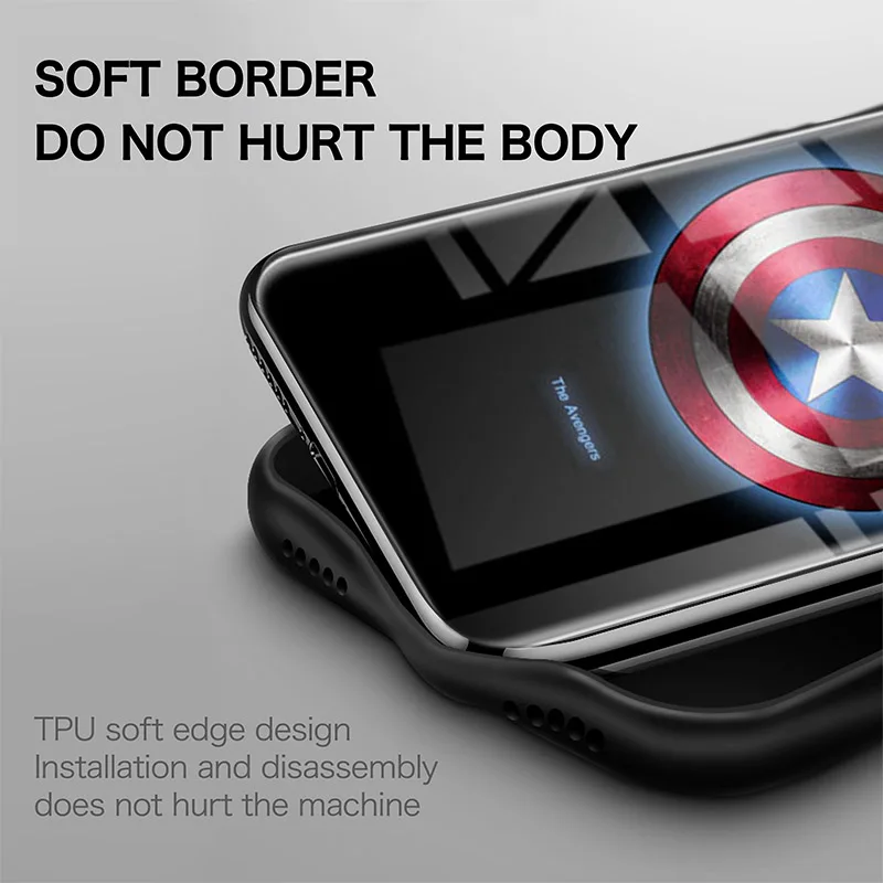 Marvel Мстители светящийся чехол из закаленного стекла для huawei P30 Pro Mate20 pro Coque Бэтмен