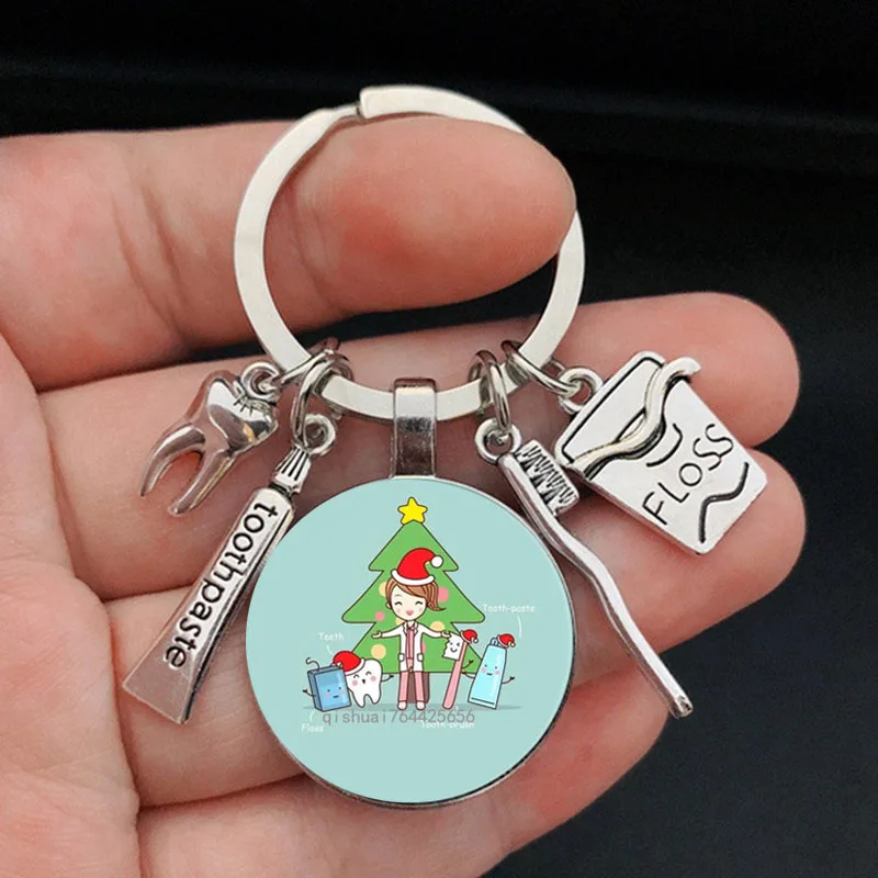 Новинка 2022 стильный стоматологический стеклянный брелок подарок