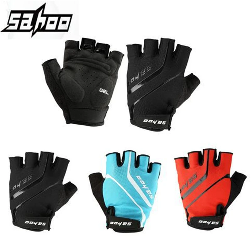 Супер новый! SAHOO мужские и женские перчатки для езды на велосипеде черные дышащие
