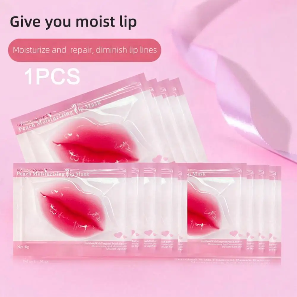 

5 PCS Collagen Lip Mask Gel Pads Anti Aging Moisturizing Essence Lip Patches Plumper Enhancer Pad Crystal Lip Masks