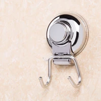 heavy duty vacuum suction cup hook wall dual hooks hanger with falling alert for kitchen bathroom restroom organization