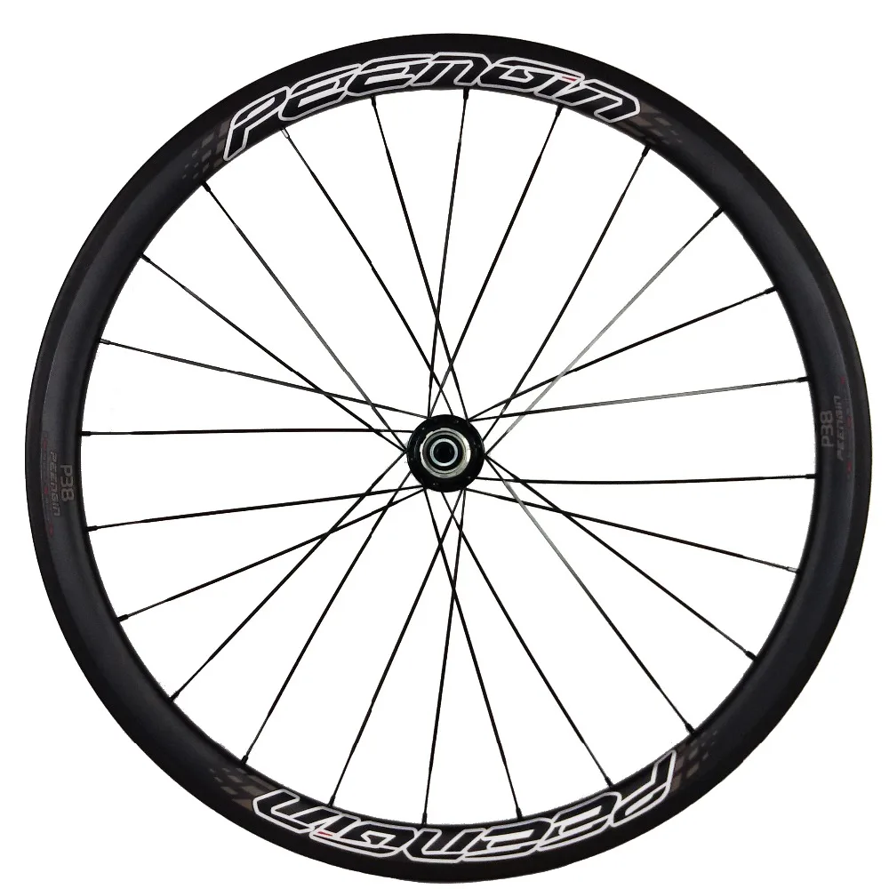 Колесная пара U-профиля шириной 25 мм карбоновое колесо для велосипеда 38