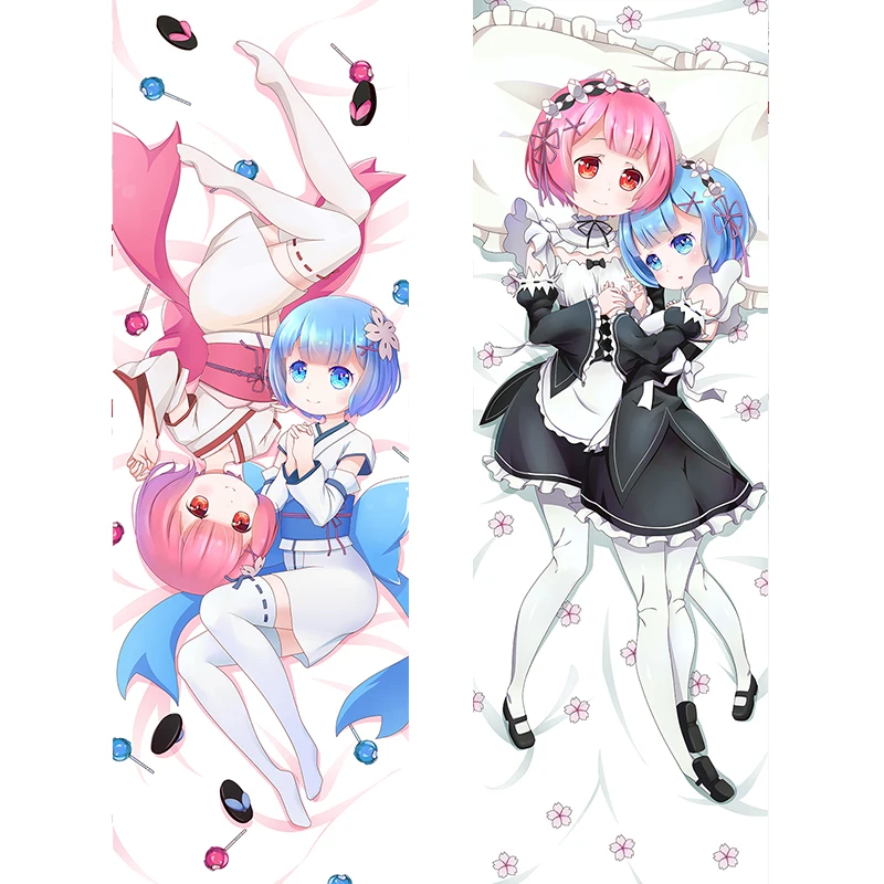Re:Life in a different world from zero Rem Ram waifu bedding set anime body pillow ropa de cama | Дом и сад