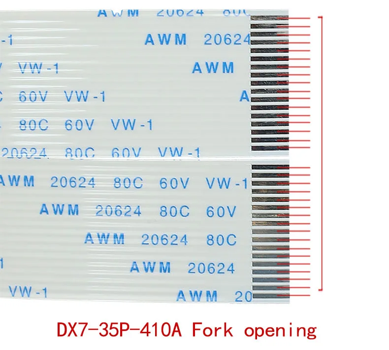 Плоский гибкий 35pin dx7 головной кабель FFC FPC LCD печатающая головка 10 шт./лот |