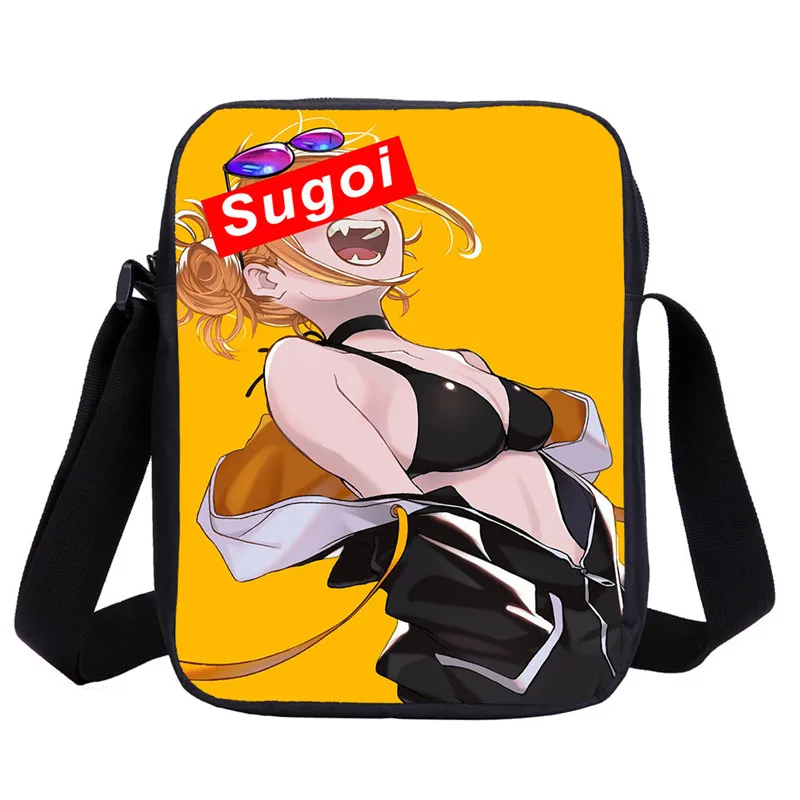 

Mini Messenger Bags Boys Girls Sugoi Senpai Anime Waifu Letter 3D Printing Kids Crossbody Bags Sling Bag Shoulder Bag Sac A Main