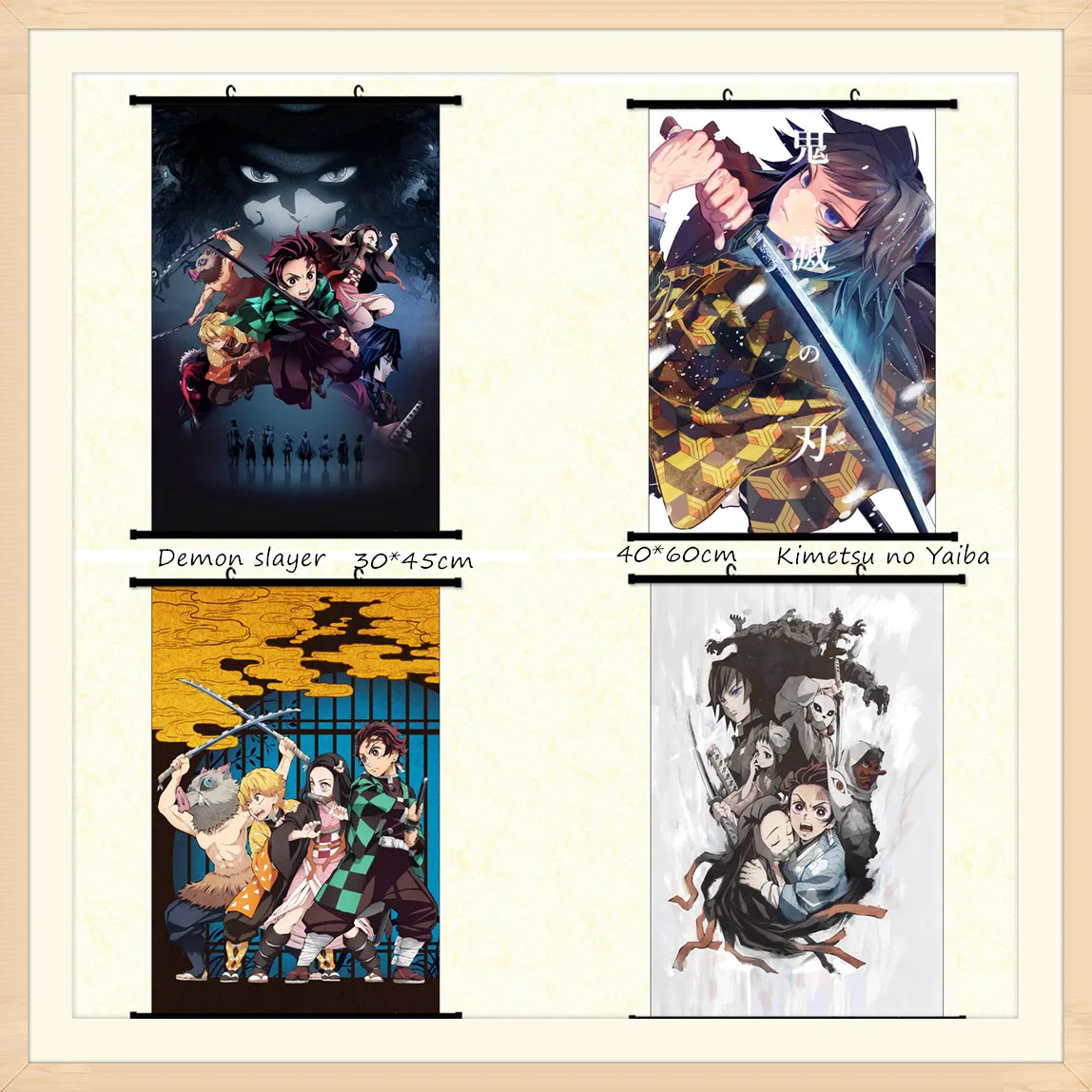 Аниме Фигурка рассекающего демонов танджиро незуко зенитсу гиюу плакат
