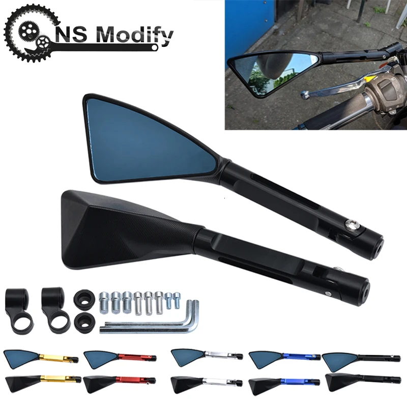 NS модифицированное универсальное зеркало заднего вида мотоцикла CNC боковые