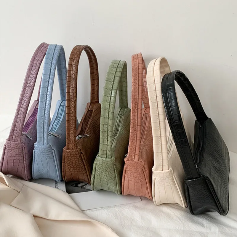 Женская сумка-мессенджер в стиле ретро с крокодиловым узором Повседневная