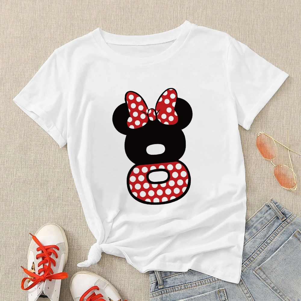 

Disney Fashion European Women Tshirt Digital 7 Lucky Month Birthday Gift 2021 Aesthetic Clothes Plus Size Harajuku Dropshipping