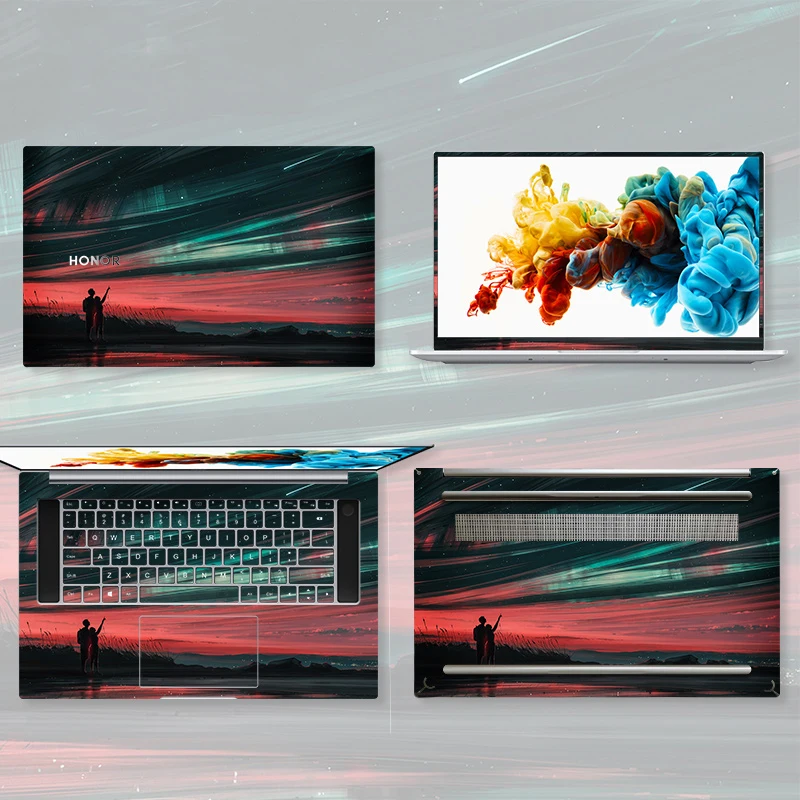 4 в 1 наклейки для ноутбуков huawei honor mag