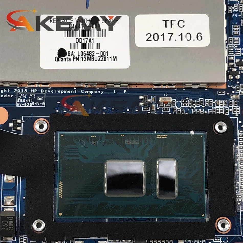 

DA0Y0FMBAJ1 DA0Y0FMBAJ0 DAY0FAMBAC1 For HP 1040 G3 Laptop Motherboard With I5-6300U 8GB-RAM 844414-001 844415-601 100% Test Work
