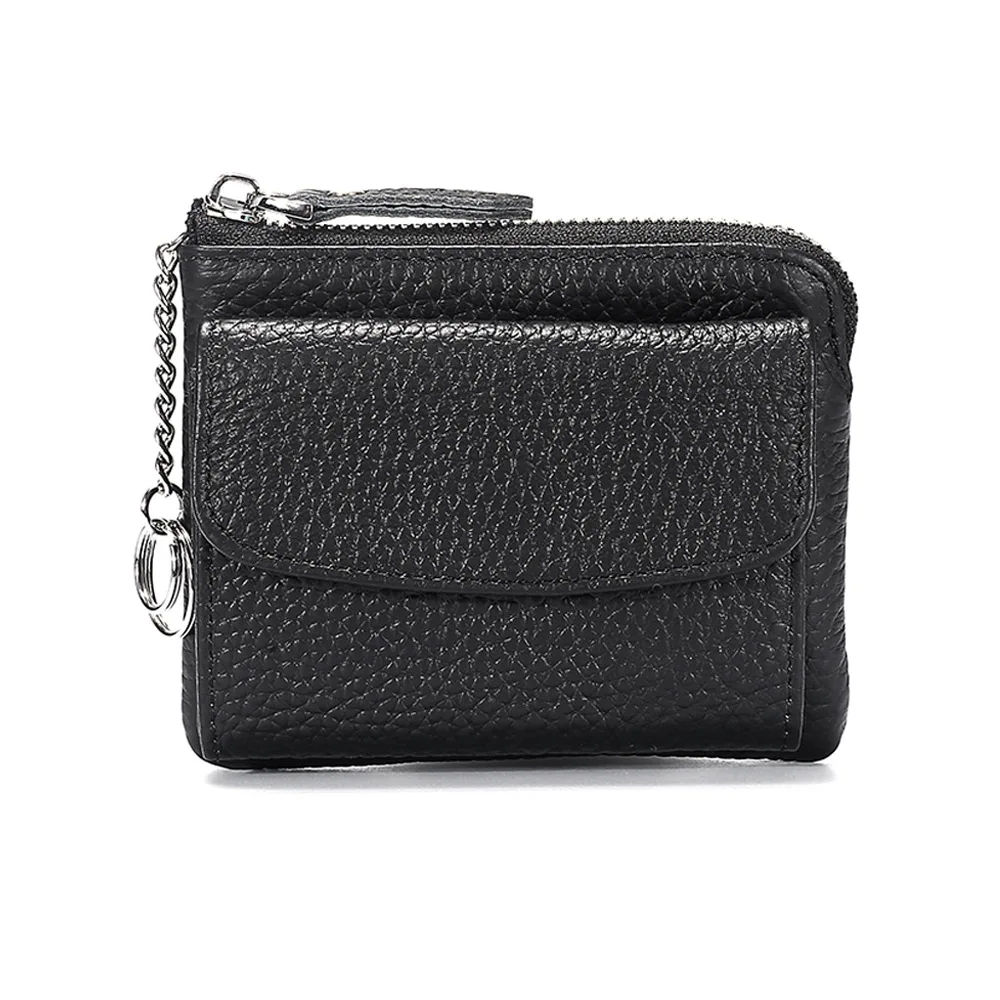 

Genuine Leather Coin Wallet Women Luxury Coin Purse Female Card Mini Wallets Ladies Leather Keychain Wallet Fashion Money Bag