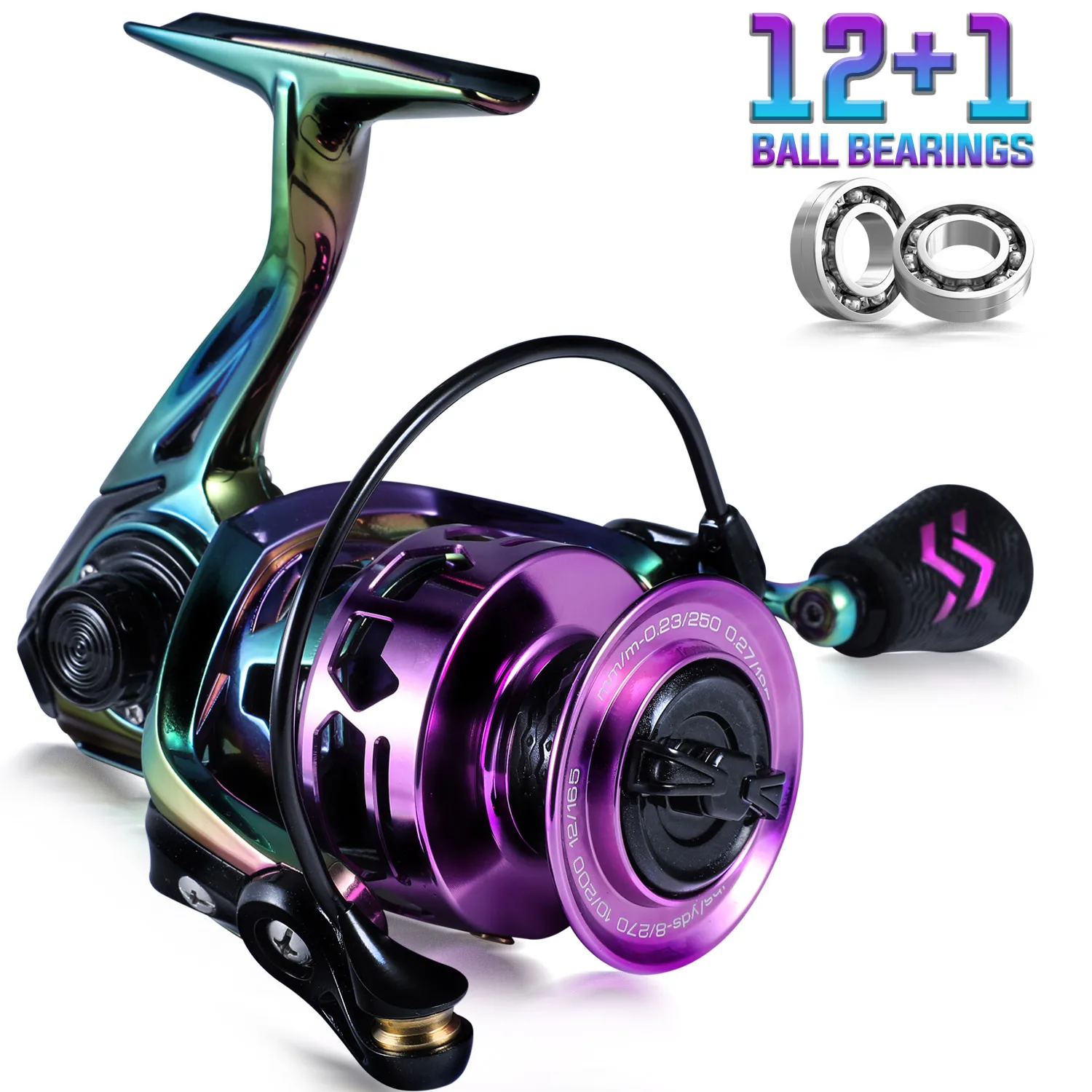 

New 5.2:1 Spinning Reel Max Drag 8Kg 13+1BB Carp Fishing Reel 1000-4000 Aluminium Spool Spinning Saltwater Wheel