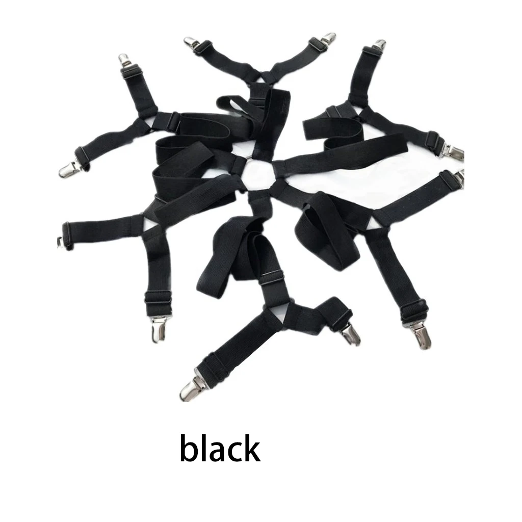 Зажимы для простыни фиксаторы 6 зажимов простыней эластичные держатели зажимы