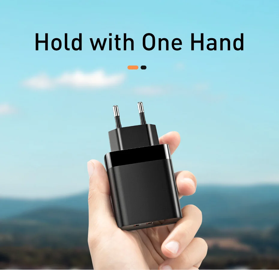 Baseus Quick Charge 3,0 USB зарядное устройство для iPhone samsung Xiaomi huawei мобильный телефон 18 Вт PD3.0 PD QC3.0 QC usb type C быстрое зарядное устройство