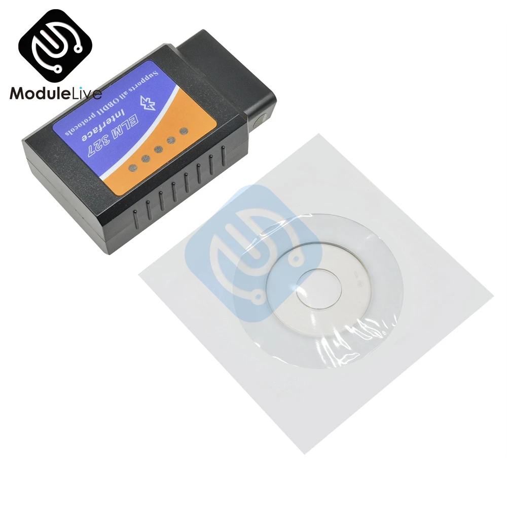 Digimotor real ELM327 V1.5 Bluetooth OBD2 ELM 327 в 1,5 OBDII считыватель кодов диагностический инструмент мини сканер OBD 2 Автомобильный диагностический инструмент