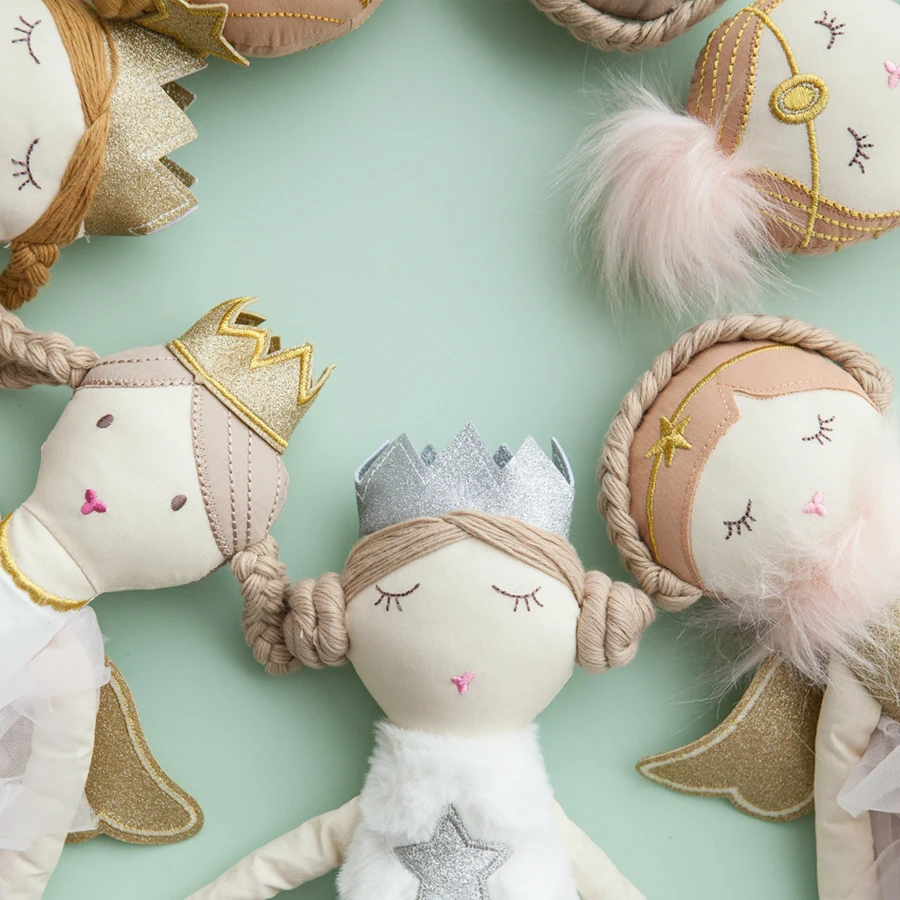 Великолепная Фея Принцесса Девочка тканевые игрушки Рождество Новогодний