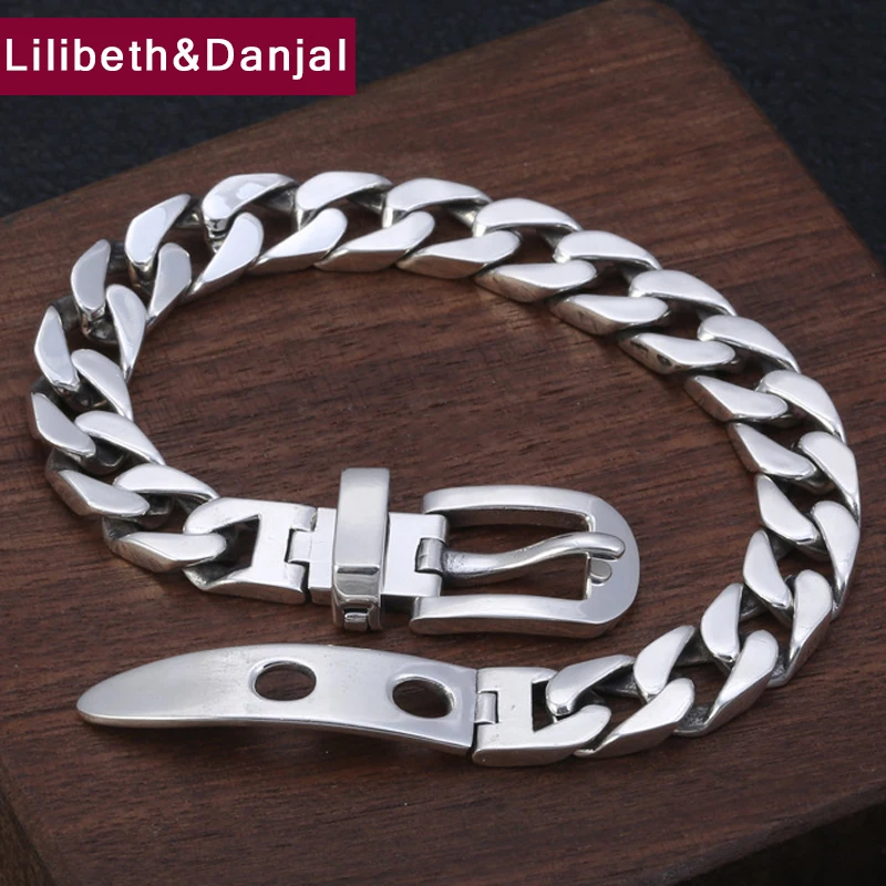 Браслет из серебра 100% пробы для пар женский и мужской креативный браслет