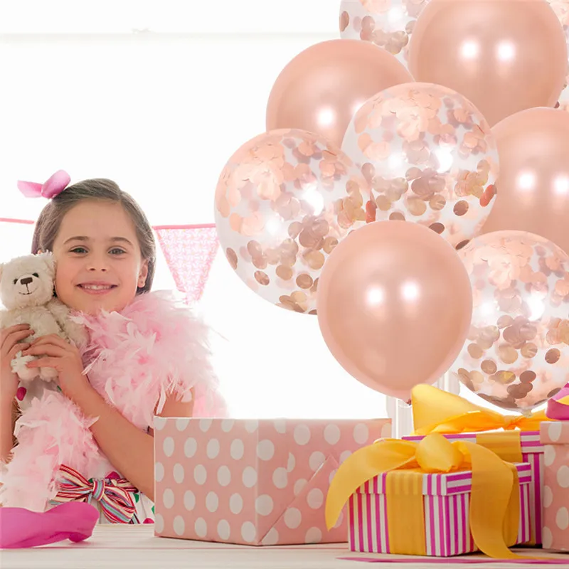 30 палочек/упаковка латексные шары с блестками и конфетти|Украшения своими руками