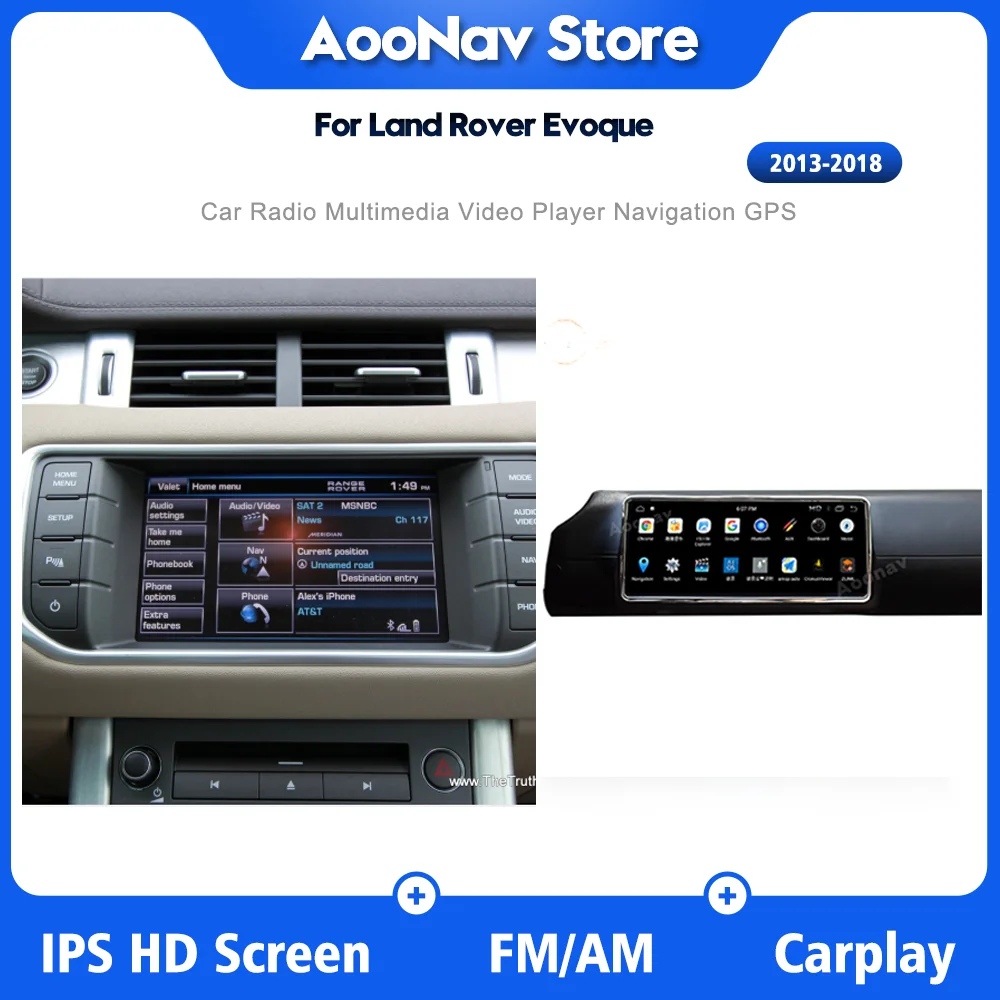 

2 din car radio with touch screen For Land Rover Evoque 2013-2018 Head Unit car navigation Stereo System