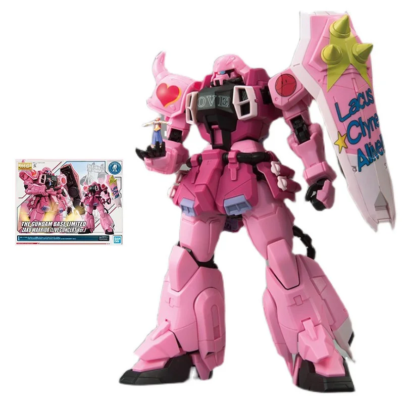 Bandai Gunpla Kit MG 1/100 Gunpla Base Limited Zaku Warrior Live Concert Ver Genuine Gunpla Action Toy Figure Toys for Children