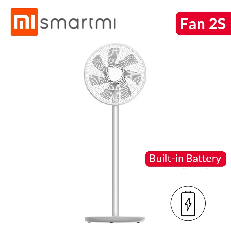 with battery 01 Smartmi ZLBPLDS03ZM вентиляторы преобразования частоты постоянного тока натуральный ветер напольный вентилятор с батареей 01 экосистема продукт - Цвет: with battery
