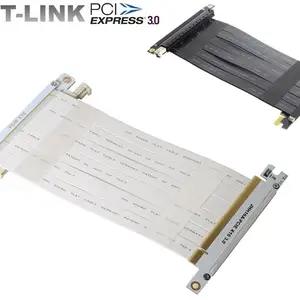 double reverse graphics card black white extension cables pcie 3 0 x16 to x16 gen3 0 flexible gpu riser card itx connector wire free global shipping