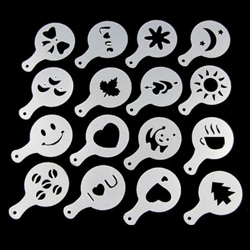 Пресс-форма для кофе молока пирожных кексов трафаретов шаблон баристы капучино