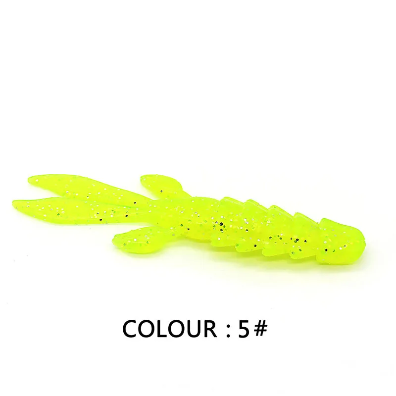 

5pcs Fishing Lures 10cm 8g Bionic Lure Soft Bait Fake Shrimp 7 colors Soft Baits Fishing Wobbler Bass Bait Artificial Fishing