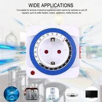 timer switch socket 24 hours plug in programmable timing socket automatically turn on off electrical appliances power fittings