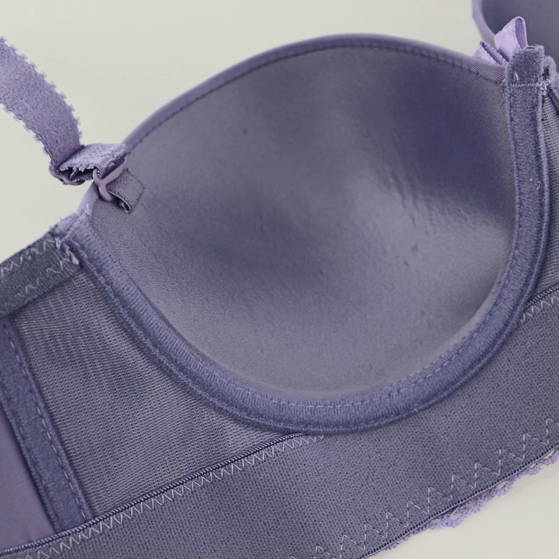 Beauwear, женский бюстгальтер, кружевной, с цветочной вышивкой, бюстгальтеры, белье, без подкладки, 1/2, чашка, на косточках, без косточек, без косточек, размера плюс, нижнее белье, 36B-42D