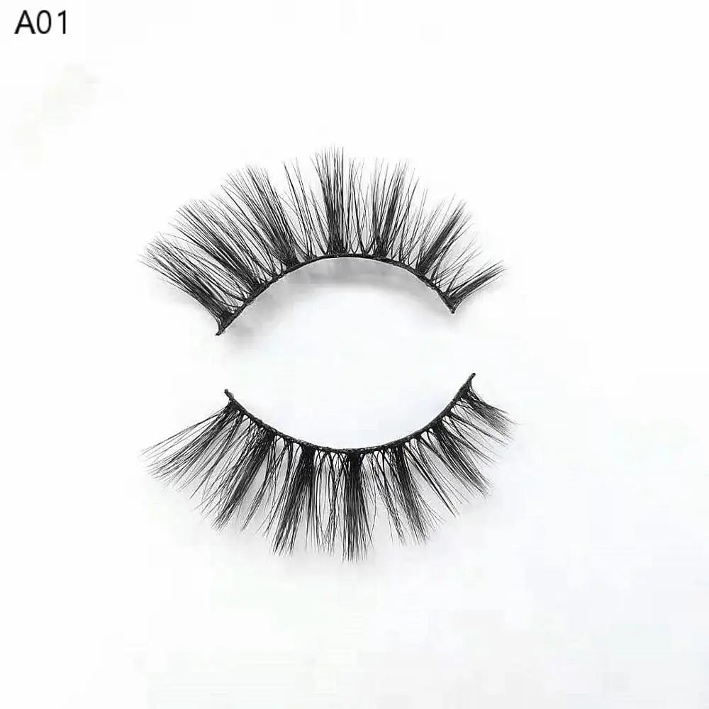 

3d Faux Mink Eyelashes Hand Made Fake Mink Lashes Bulk Wispy Lashes Accessorie make up