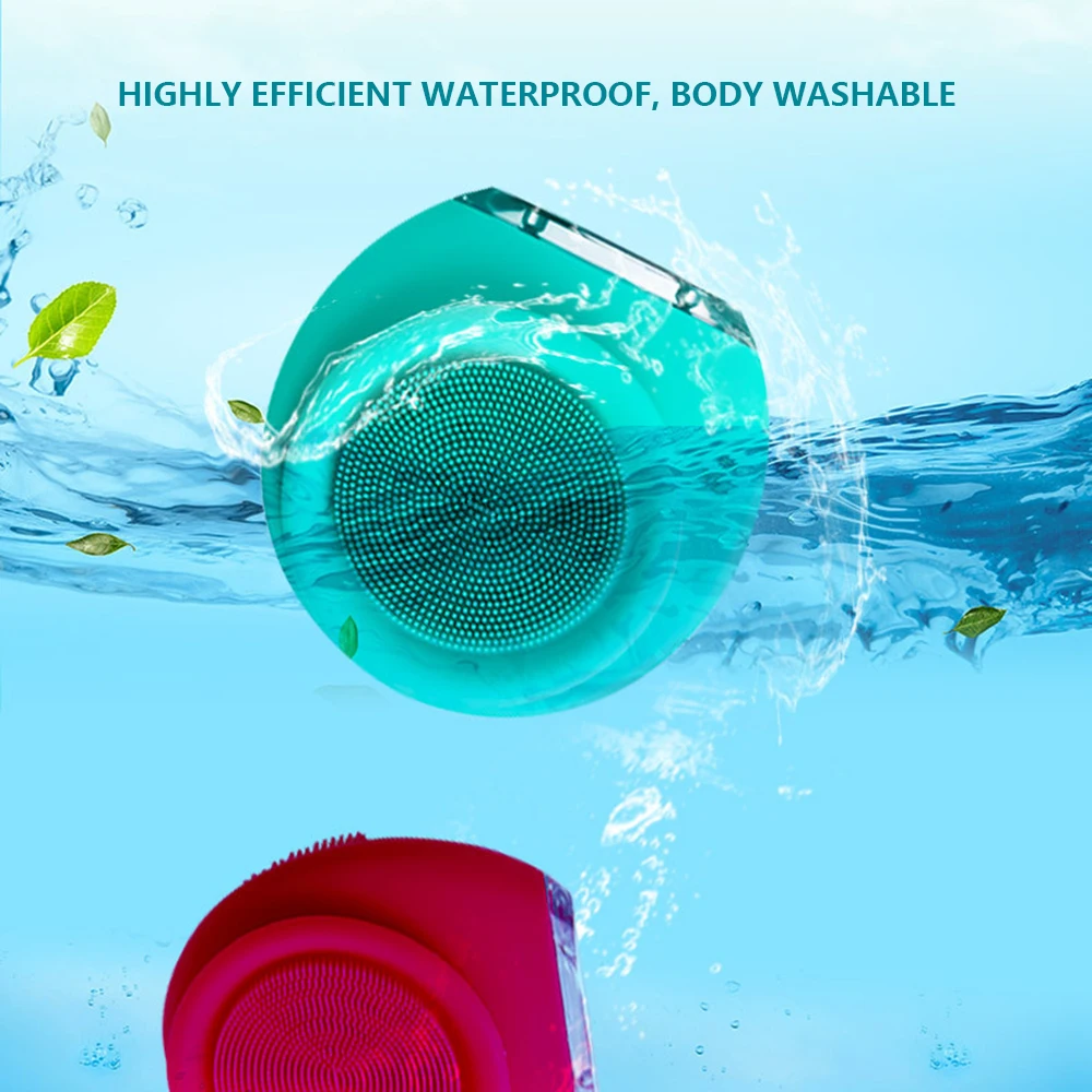 Электрическая щетка для чистки лица массажные инструменты силиконовая уход за