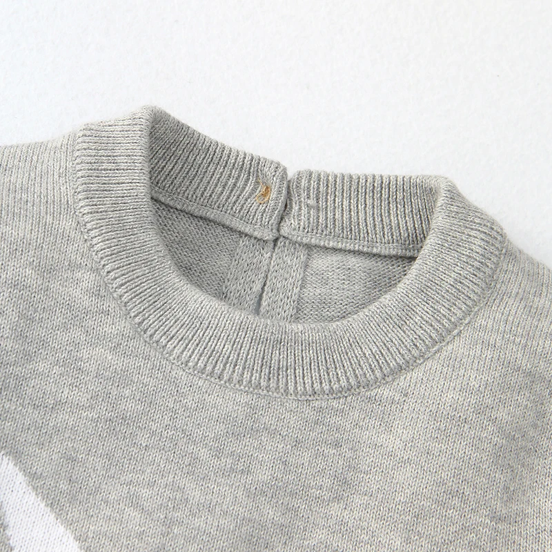 

Newborn Long Sleeve Jumpsuit Spring Autumn Baby Boys Girls Cute Rainbow Note Pattern Round Collar Romper Infant Casual Clothes