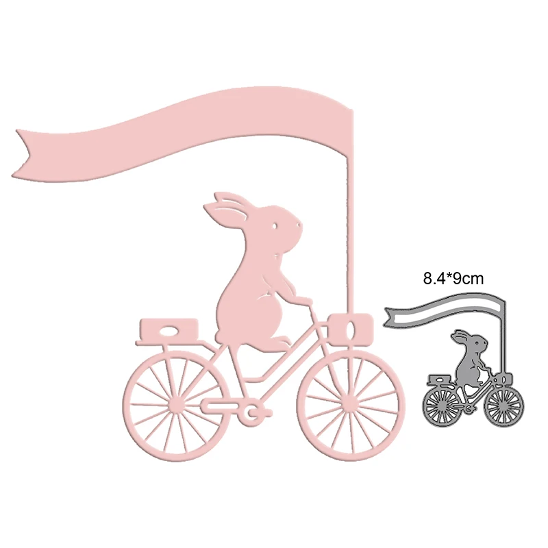 

Craft dies metal cutting dies cut die mold decoration bicycle rabbit Scrapbook paper craft knife mould blade punch stencils dies