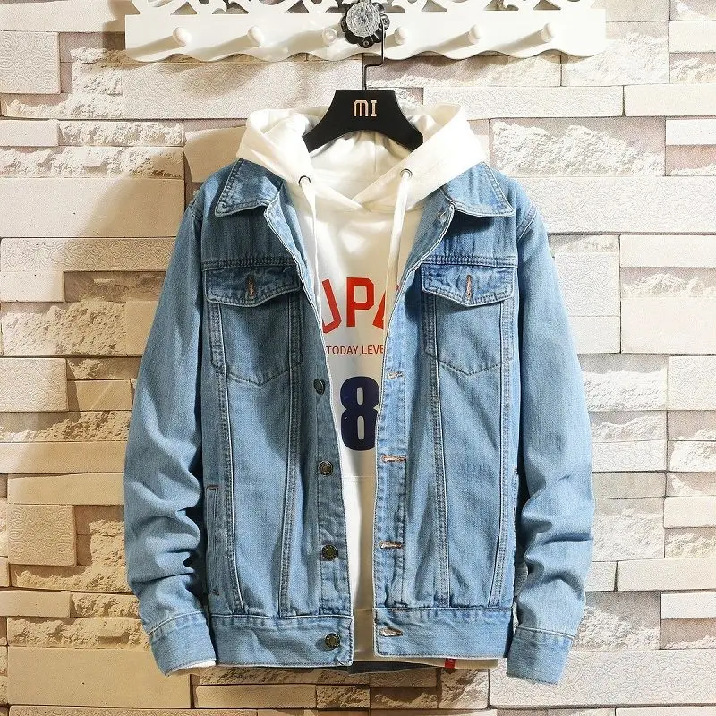 no fur light blue Зимние теплые джинсы с мехом, Женская куртка, верхняя одежда, плюс размер, 5XL, Женская куртка-бомбер с меховой подкладкой, теплая джинсовая куртка, Женское пальто - Цвет: no fur light blue