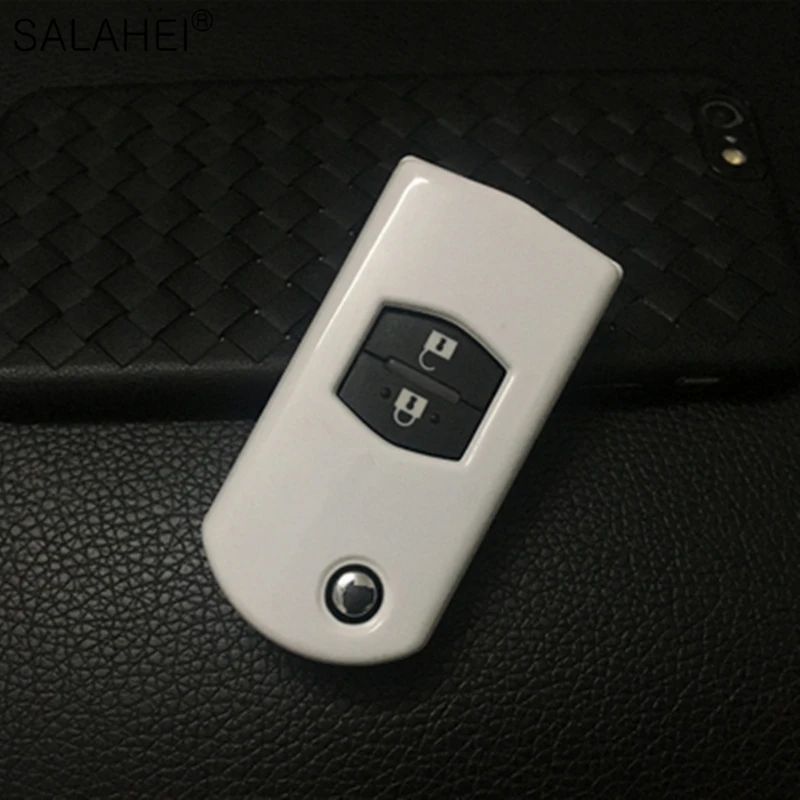 2 Buttons Colorful ABS Car Flip Folding Key Case Cover Protect For Mazda 3 5 6 CX7/CX9 RX8 MX5 Auto Remote Shell Accessories | Автомобили