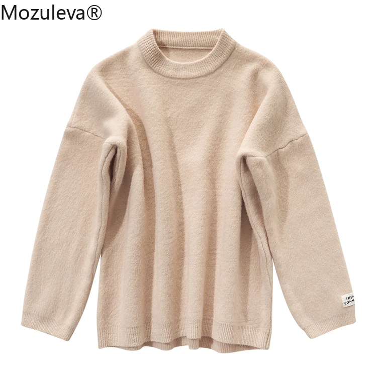 Пуловер женский оверсайз с круглым вырезом 5 цветов Осень-зима 2020 | Женская одежда