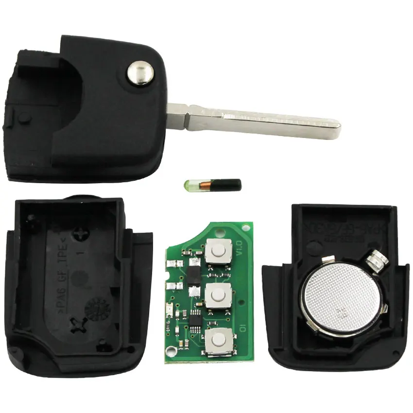 2 кнопки 433 Мгц дистанционный ключ 1J0 959 753 A для VW PASSAT GOLF MK4 1998-2000 с чипом ID48 |