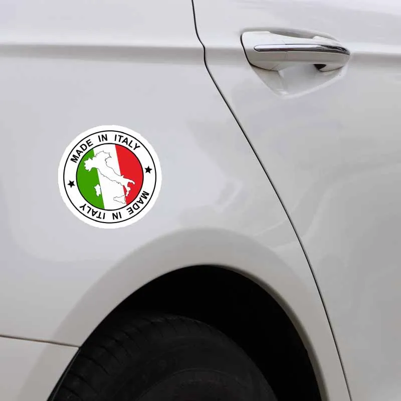YJZT 10 9 см * индивидуальность Сделано в Италии наклейка на карту автомобильная флаг