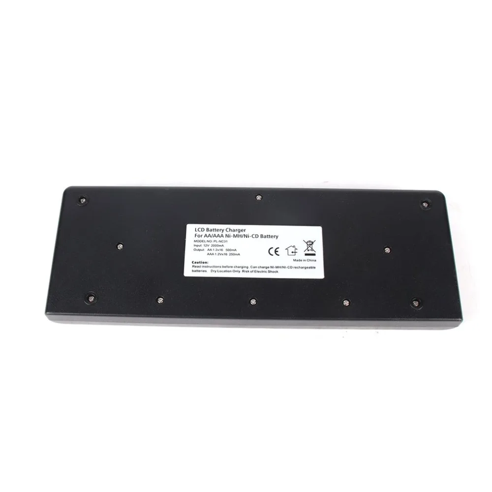 

PALO NC32 12/16 Slot LCD Display Smart Battery Fast Charger Multiple Protection Smart KTV Microphone Battery Charger No Battery