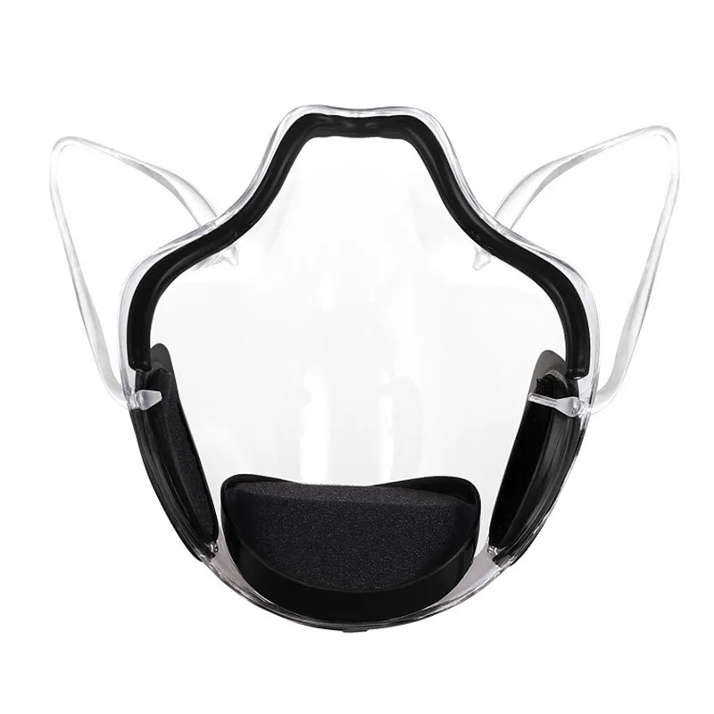

5pcs Anti Haze Face Protective Mask PC Transparent Face Shield Cover Clear Isolation Mouth Visor Kitchen Cooking Tools