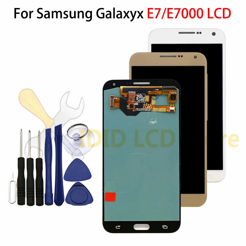

ЖК-дисплей с сенсорным экраном 5,5 дюйма E7, ЖК-дисплей в сборе для Samsung Galaxy E7, E7000, E7009, дигитайзер сенсорного экрана